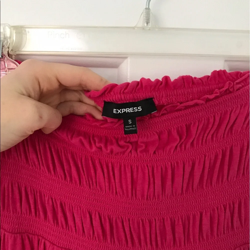 Express pink strapless cotton sundress - Picture 3 of 5